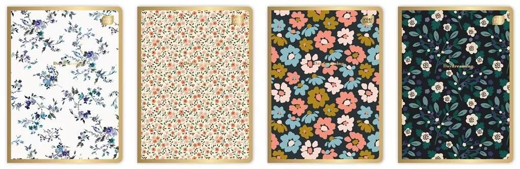 Zeszyt A5/60K linia Metallic Floral - tantis.pl