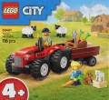 LEGO® Czerwony traktor z przyczepą i owcą 60461 - tantis.pl