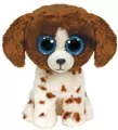 Beanie Boos Muudles - Brązowo-biały pies 15cm - tantis.pl
