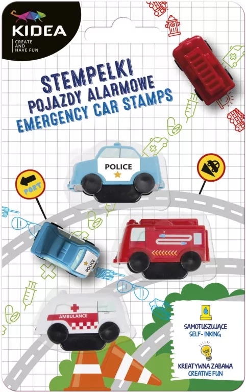 KIDEA. Stempelki Pojazdy alarmowe - tantis.pl