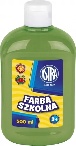 Farba szkolna. Jasnozielona 500ml - tantis.pl