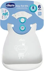 Śliniaczek z kieszonką elastyczny szary