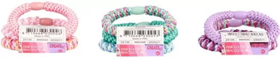 CREATE IT! kolorowe gumki d/włosów 884554 /24