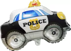 Balon foliowy nadrukiem auta policyjnego
