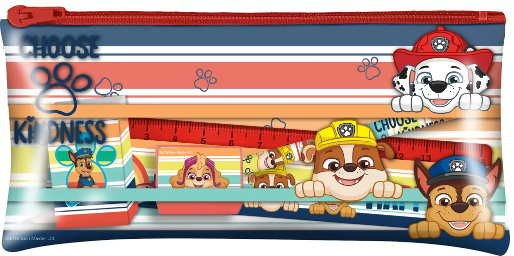 Zestaw piśmienniczy w saszetce Paw Patrol 5 elementów - tantis.pl