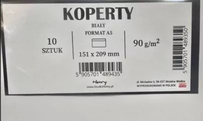 Koperty A5 białe - tantis.pl