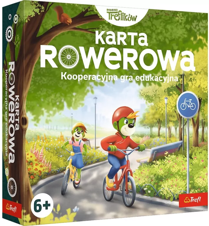 Karta rowerowa Kooperacyjna gra edukacyjna Trefl - tantis.pl