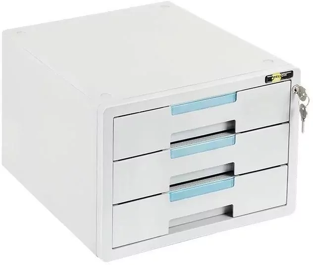 Szafka na dokumenty. 3 szuflady. Szara - tantis.pl