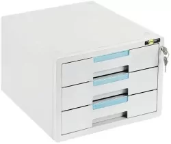 Szafka na dokumenty. 3 szuflady. Szara