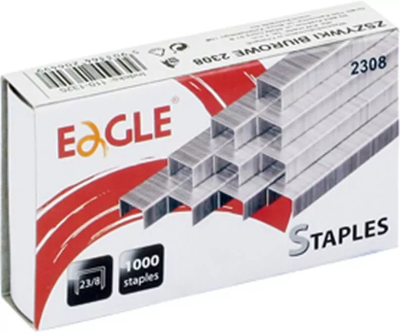 Eagle. Zszywki 23/8, 1000 sztuk - tantis.pl