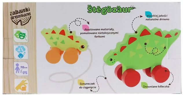 Stegozaur. Zabawka drewniana - tantis.pl