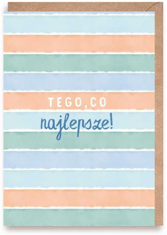 Kartka okolicznościowa Tego, co najlepsze - tantis.pl