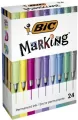 Marker Marking Color pernamentny 24 kolory BIC - tantis.pl