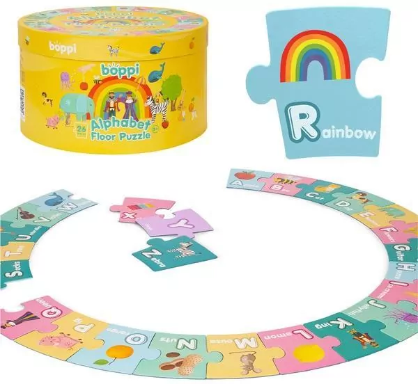 Puzzle 26 podłogowe dwustronne Alfabet - tantis.pl