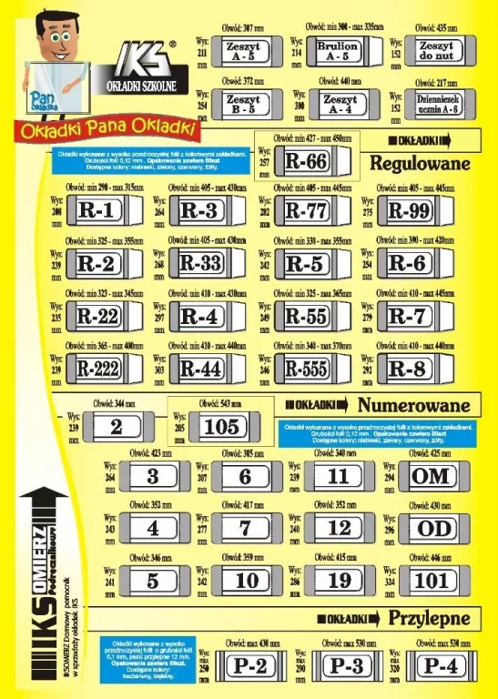 Okładka na dzienniczek A6 (50szt) IKS - tantis.pl