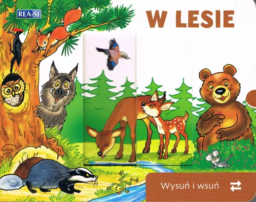 W lesie. Wysuń/wsuń