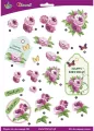 Papier do decoupage 3D kwiaty piwonie arkusz - tantis.pl