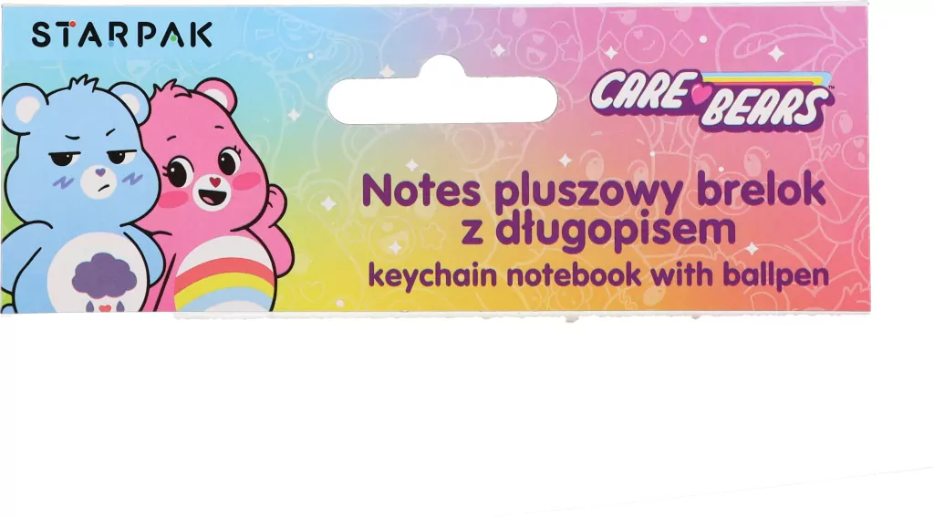 NOTES BRELOK PLUSZ CARE BEARS DLUG 70X90 STK PBH - tantis.pl