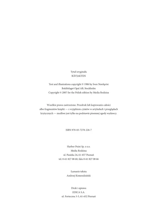 Polowanie na lisa. Pettson i Findus - tantis.pl
