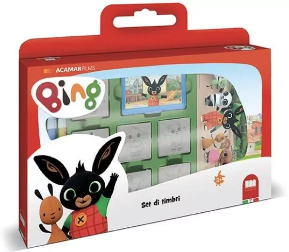 Pieczątki w walizce Bing 7 sztuk - tantis.pl