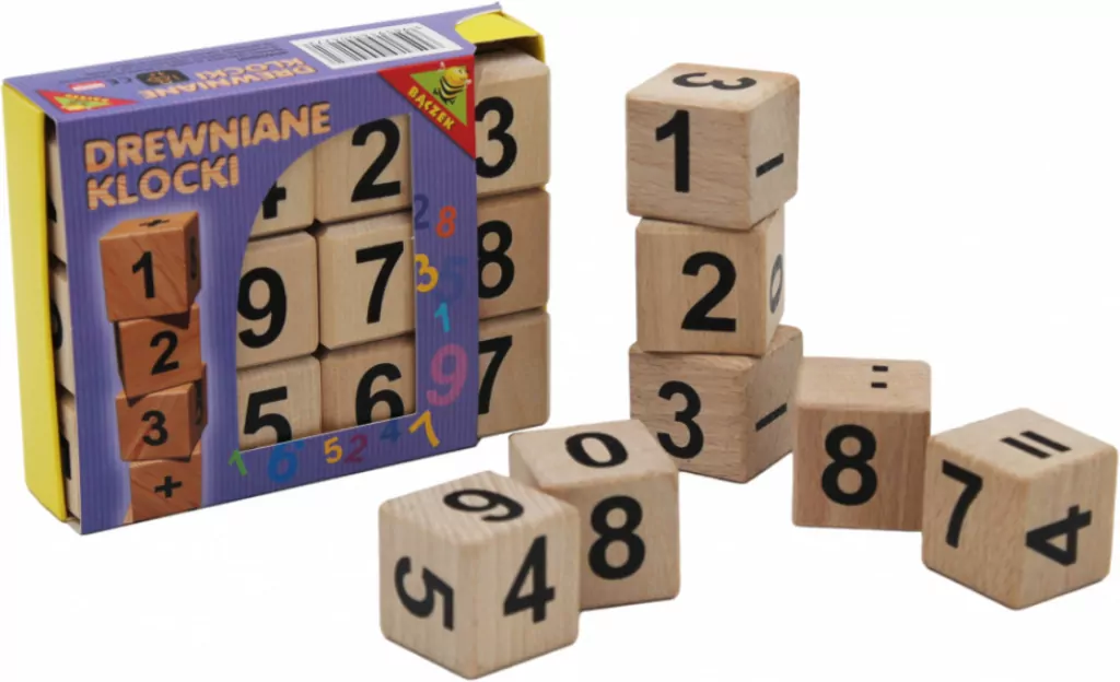 Klocki drewniane A,B,C - tantis.pl