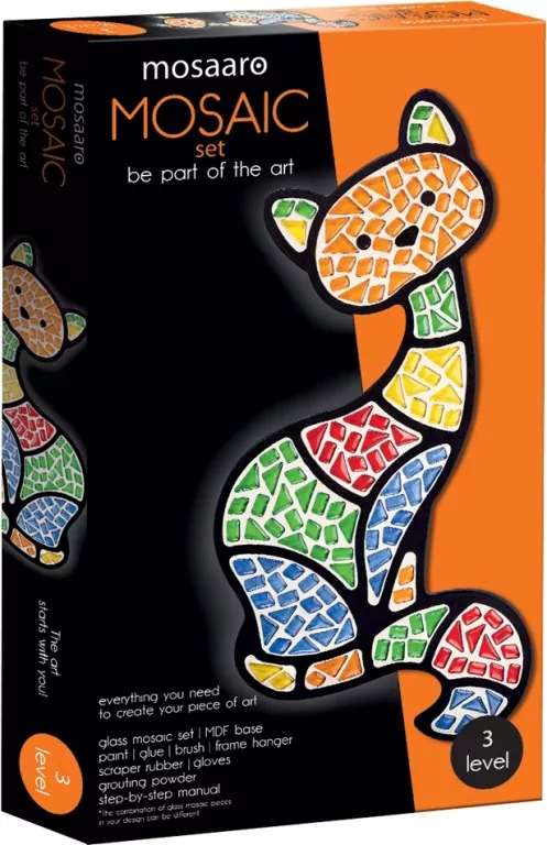 Zestaw kreatywny mozaika. Kot - tantis.pl