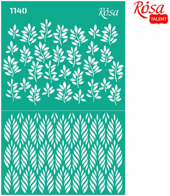 Szablon samoprzylepny wielokrotnego użytku liście 13x20cm - tantis.pl