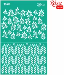 Szablon samoprzylepny wielokrotnego użytku liście 13x20cm