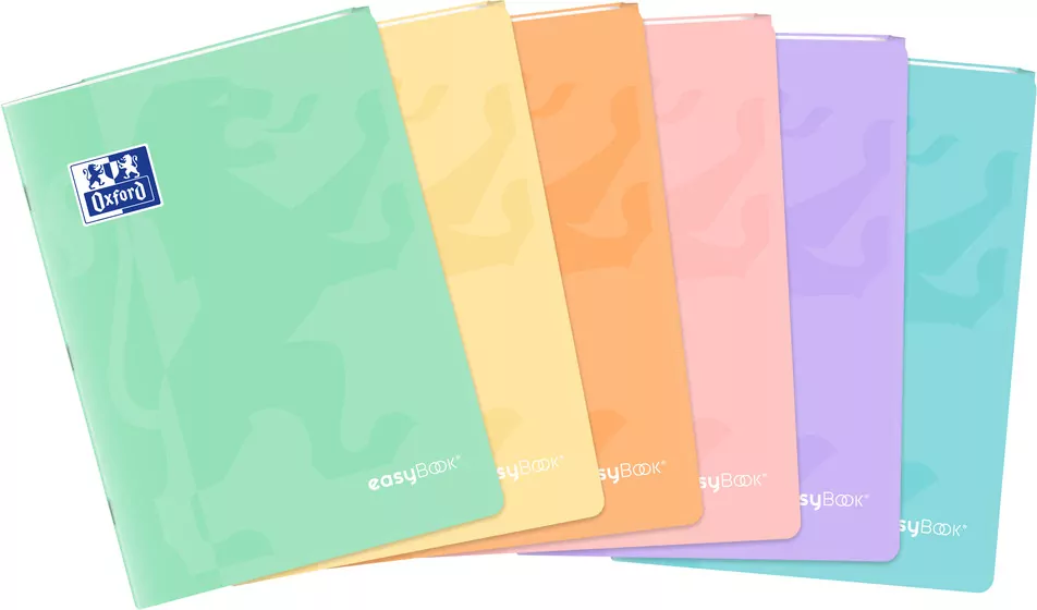Paczka Zeszyt A4 60k kratka Oxford PP easybook pastel, mix 1 sztuka - tantis.pl