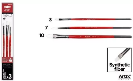 Pędzle syntetyczne miękkie