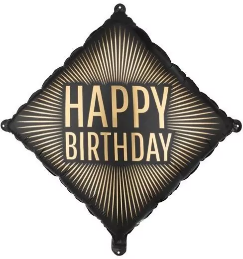 Balon foliowy Happy Birthday 46x46cm - tantis.pl