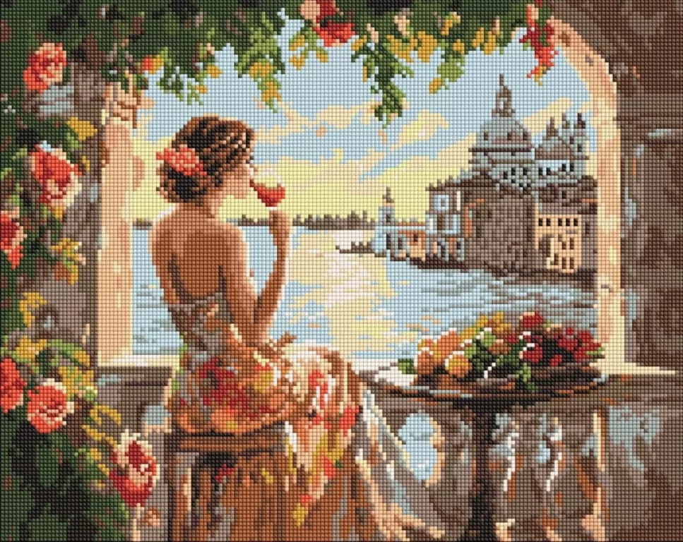 Diamentowa mozaika - Letnie marzenia 40x50cm - tantis.pl