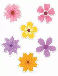 Dekoracje okienne wiosenne 01 dwustronne