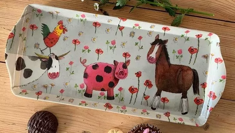 Taca kuchenna średnia Zwierzęta na farmie - tantis.pl