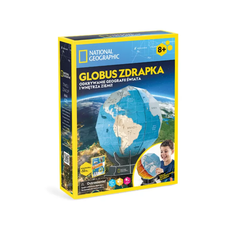 Cubic Fun. Puzzle 3D. National Geographic. Globus - tantis.pl