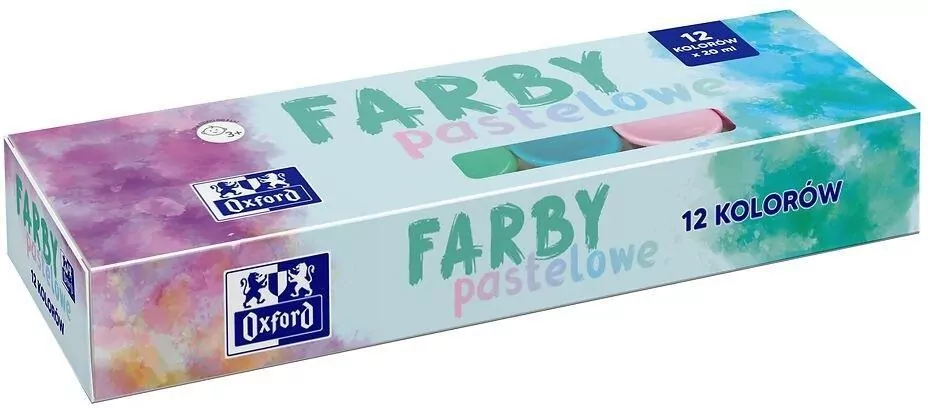 Farby plakatowe Pastelowe. 12 kolorów - tantis.pl