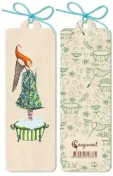 Zakładka drewniana Kobieta w wannie