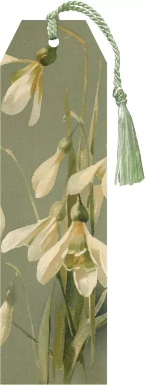 Zakładka 97 ze wstążką: Przebiśniegi - tantis.pl