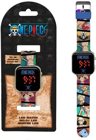 Zegarek LED z kalendarzem One Piece OP00005 Kids Euroswan - tantis.pl