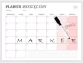 Planer magnetyczny miesięczny różowy + marker - tantis.pl