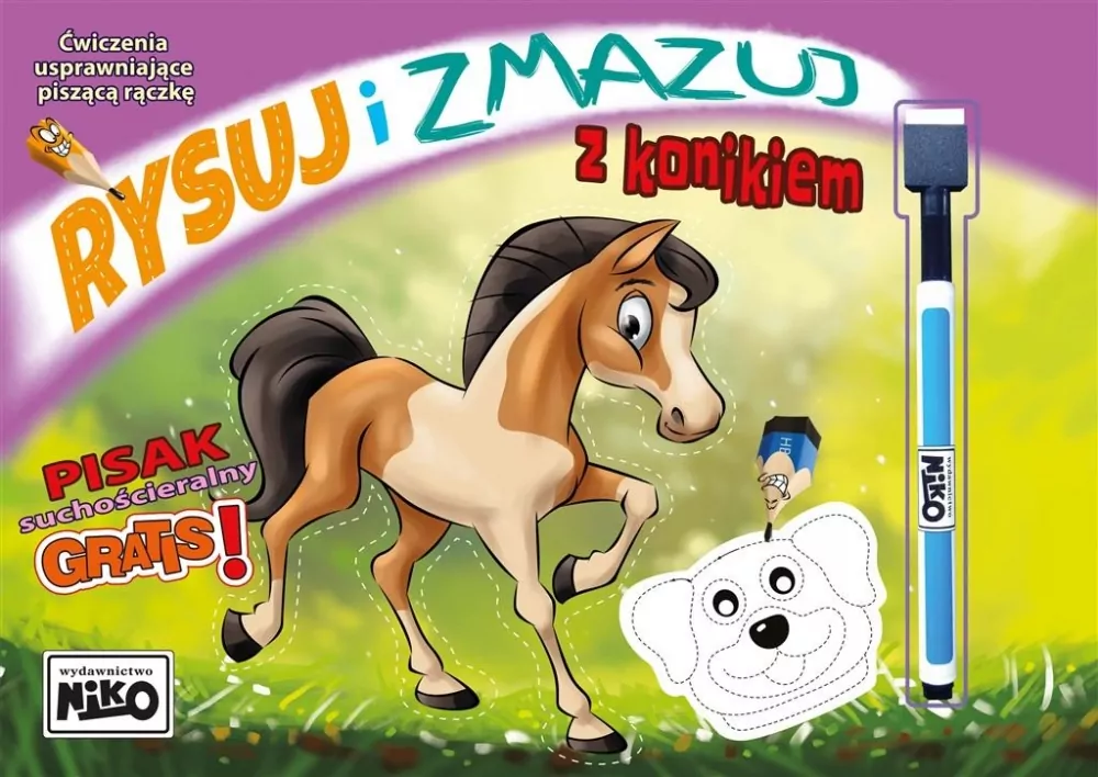 Rysuj i zmazuj z konikiem - tantis.pl