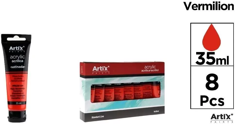 Farba akrylowa kadmowo-czerwona 35ml - tantis.pl