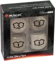Ultra Pro: Magic the Gathering - White Mana - 22 mm Deluxe Loyalty Dice Set - tantis.pl