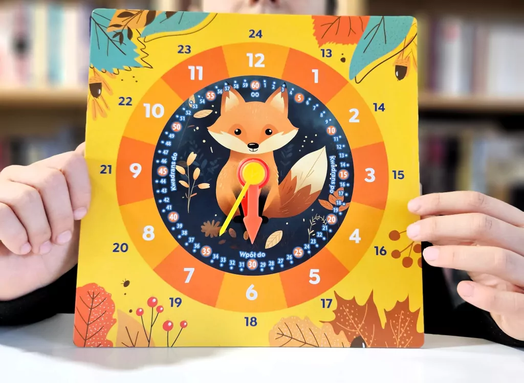 Zegar edukacyjny - Lis - tantis.pl