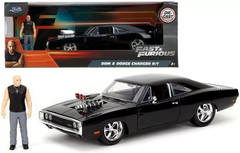 Jada F&F Dodge Charger 1970 1:24 + figurka - tantis.pl
