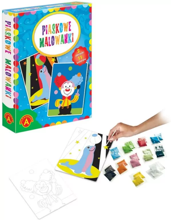 Alexander. Piaskowe malowanki. Foka i Klaun - tantis.pl