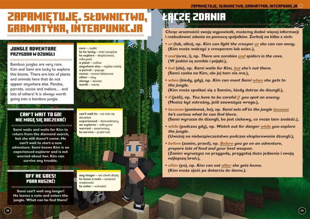 Język angielski. Megazadania 9+ Minecraft - tantis.pl