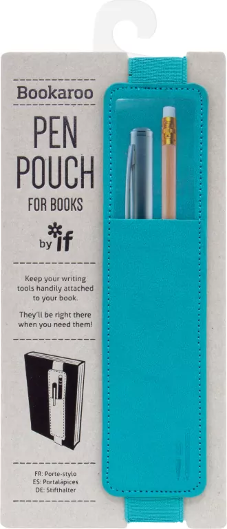 Bookaroo Pen Pouch - uchwyt na długopis do książki, turkusowy - tantis.pl