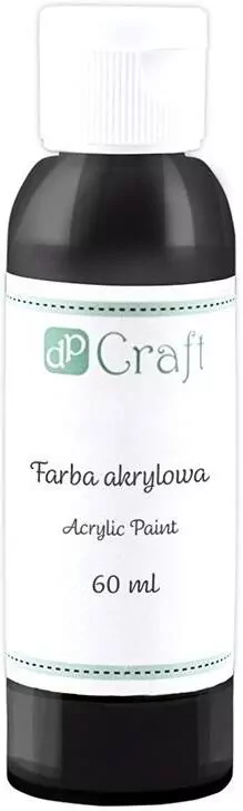 Farba akrylowa czarna 60ml - tantis.pl