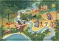 Puzzle 1000 Compact Story Maps The Hungle book - tantis.pl